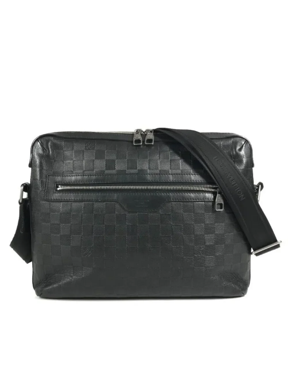Louis Vuitton Shoulder Bag Calypso MM Damier Infini Leather Onyx Black
